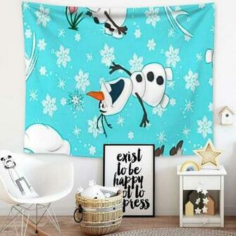 Amazon Disney Collection Tapestry Olaf Wallpaper For