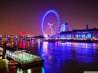 London Eye At Night HD Wallpaper