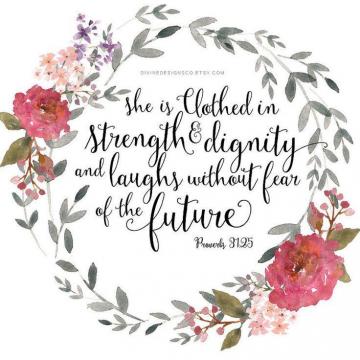 Strength And Dignity Proverbs Wall Prints