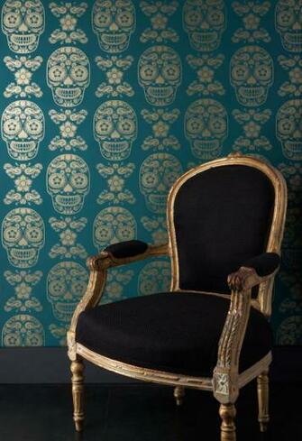 This Unique Day Of The Dead Sugar Skull Wallpaper Was Designed By