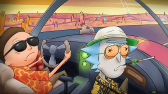 Rick And Morty Cool Driving 4k Wallpaper