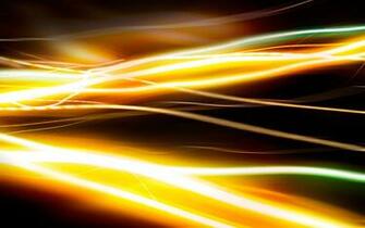 Abstract Yellow Glowing Light Trails HD Wallpaper Background