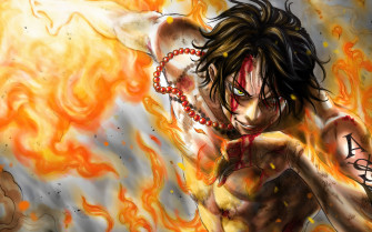 One Piece Fire 4k Wallpaper Resolution HD