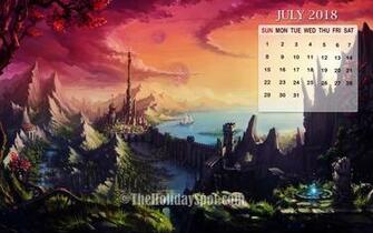 July Calendar Wallpaper