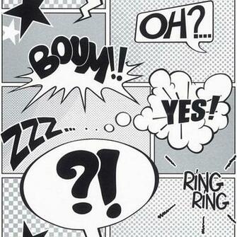 Rasch Metropolis Comic Book Silver Black White Wallpaper