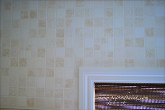 Pig And Paint Faux Mosaic Tile Wallpaper