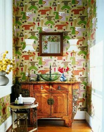 Chinese Laundry Wallpaper In Metallic Gold From The Tea House