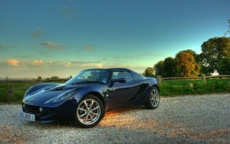 Blue Black Lotus Elise Wallpaper