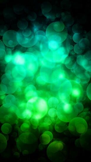 Quad HD Mobile Phone Wallpaper Green Circles