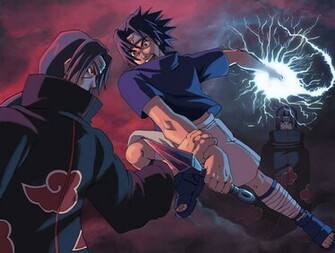 Cartoon Wallpaper Sasuke Vs Itachi