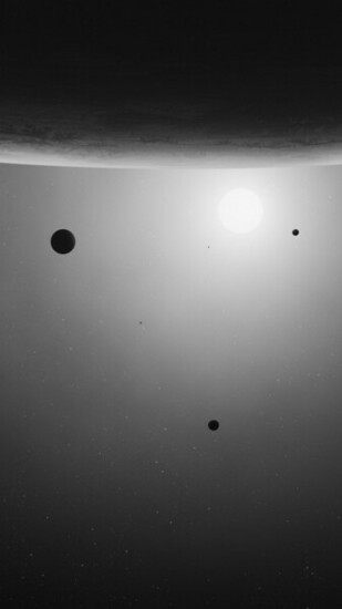 Outer Space Artwork Surface Rt Wallpaper