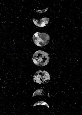 Moon Phases Music Poster Print Metal Posters With Image