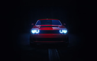 Red Dodge Challenger 4k HD Wallpaper Image