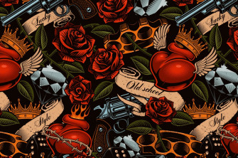 Tattoo Seamless Background Wallpaper