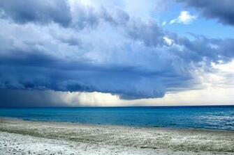 Ocean Sea Weather Clouds Rain Storm Wallpaper
