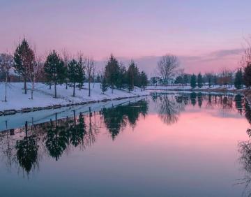 Wallpaper Landscape Sunset Lake Water Nature Reflection