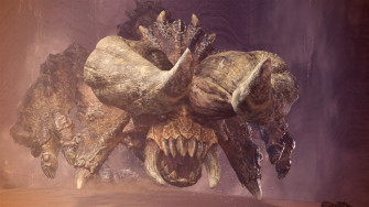 Horned Tyrant Below The Sands Monster Hunter World Shacknews