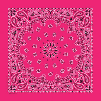 Rockmount Paisley Cotton Bandana Fuchsia