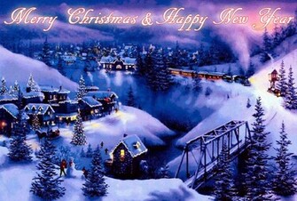New Year Christmas Greeting Cards E Wallpaper