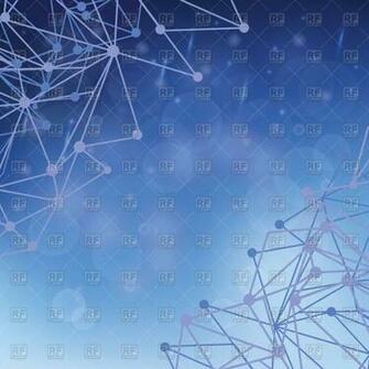 Blue Background With Chemical Compounds Vector Image Of