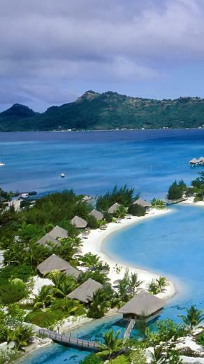 Polynesia Beach iPhone 5s Wallpaper iPad