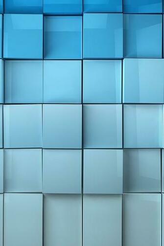 Soft Blue Cube iPhone Wallpaper HD By Live Net
