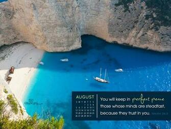 Crosscards Wallpaper Monthly Calendars August
