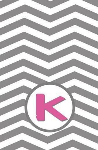 Chevron With Monogram K Art Print