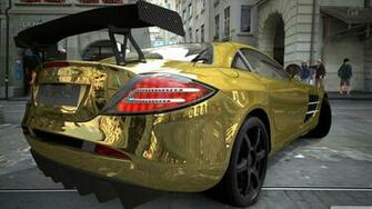 Mercedes Benz Slr Mclaren Gold 4k HD Desktop Wallpaper For