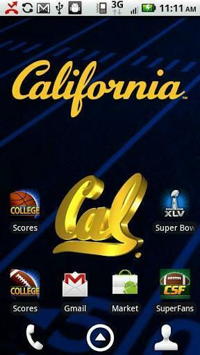 Officially Licensed University Of California Bears Live Wallpaper