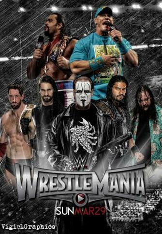 Wrestlemania Poster By Vigielgraphics On