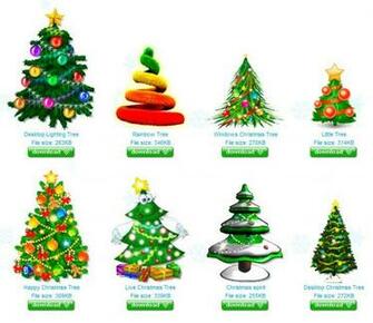 Desktop Christmas Tree With Blinking Lights