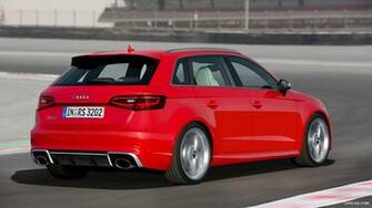 Audi Rs3 Sportback Catalunya Red Rear HD Wallpaper