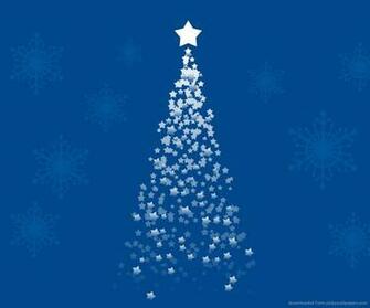 Christmas Tree On A Blue Background Wallpaper For Samsung Galaxy S