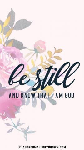 Be Still And Know That I Am God Psalm iPhone Wallpaper