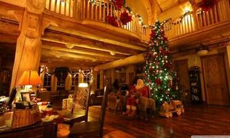 Lodge At Christmas Time 4k HD Desktop Wallpaper For Ultra