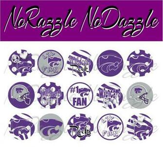 Kansas State Wildcats Primary Logo Purple Wildcat With A