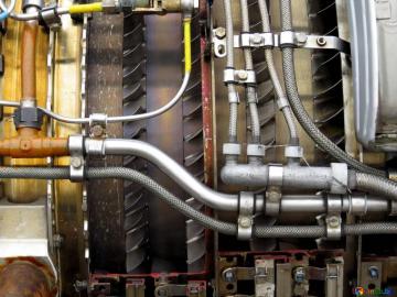 Aircraft Engines Image Complex System Of Hydraulics Image