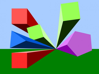 3d Shapes Cool Wallpaper