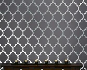 Beautiful Quatrefoil Moroccan Wall Inspired Modern Designer Pattern