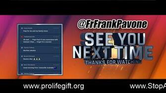 Reflections With Fr Frank At Ewtn Pro Life News Trending Now