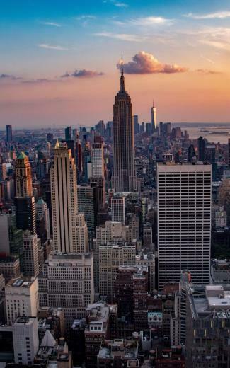 Cityscape Buildings City New York Wallpaper Art