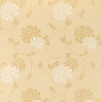Home Decorating Wallpaper Isodore Gold Floral