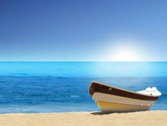 Boat Sea Beach Wallpaper HD