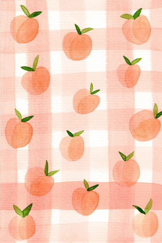 Peach Wallpaper Cute Pastel Patterns iPhone