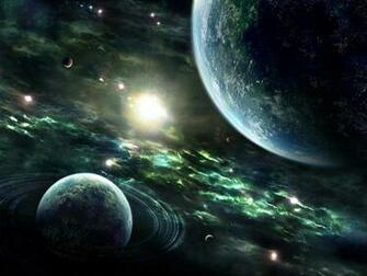 Full HD Wallpaper Space Earth Nebulae Planets Rings Stars Sun
