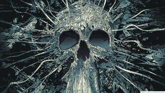 Abstract Skulls Artwork Matei Apostolescu Wallpaper
