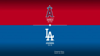 Angels At Dodgers Title Slate Mlb