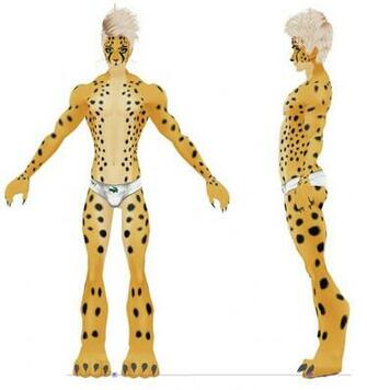 Mmd Cheetah Male Furry Base Need Bones By Gagataty