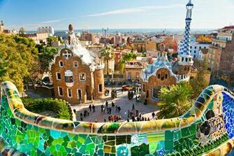 Barcelona City At Night Wallpaper